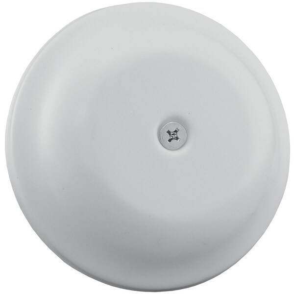 Jones Stephens 9-1/4in. White High Impact Plastic Cleanout Cover Plate, Bell Design C97009 - main
